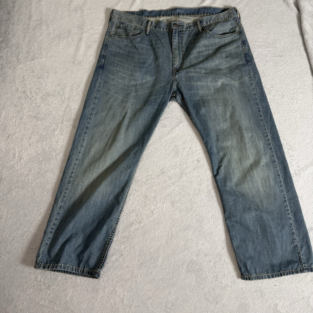Levis 569 Men's Jeans 40x30 Blue Relaxed Fit Straight Leg Light Wash Denim